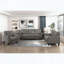 Causeuse Modern Modern - brun-gris avec assise moelleuse