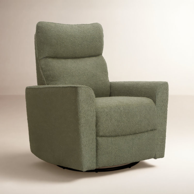 Soho Swivel Glider, Sage Boucle