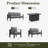 Outdoor Aluminum Furniture Set with Fire Pit Table, Modern Patio Conversation Sets for Porch, Backyard-1491295221