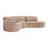 Corbin 123" Modern Curved Compression Sectional Sofa-128582593