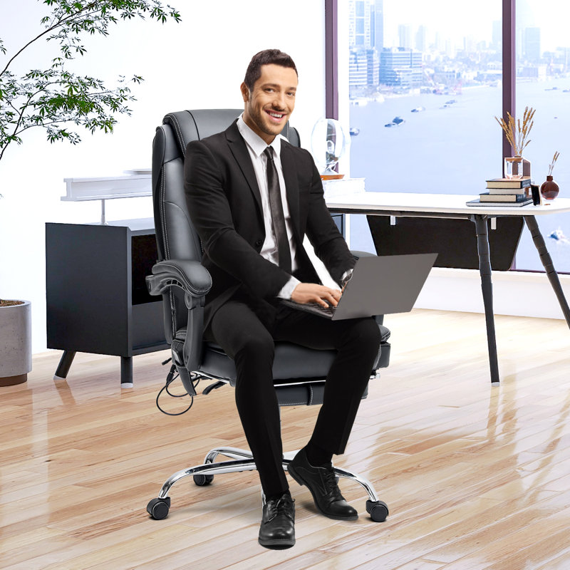 Fauteuil de direction Kacy-Leigh, Similicuir noir