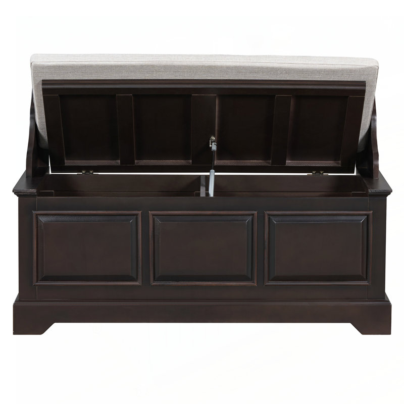 Shoe Bench, Retro Shoe Storage Bench with Safe Soft-Close Devices, Storage Chest with Hidden Storage and Cushion for Entryway, Hallway, Living Room