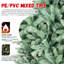 Arbre de Noël 7 pi teinté bleu, 2518 branches, installation sans effort avec structure à charnières, support en métal fiable, embouts d'arbre décoratifs de 84 po, système rapide, support robuste