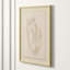 Male Nude 4' Framed Print on Glass