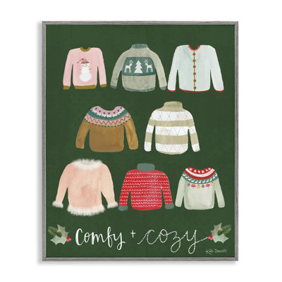 Comfy & Cozy Swillers, art de la giclée encadrée par Katie Doucette