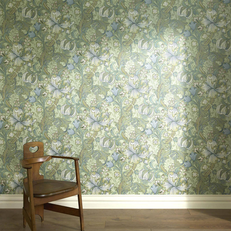 GOLDEN LILY Wallpaper - Apple 9'10" - full height wallpaper