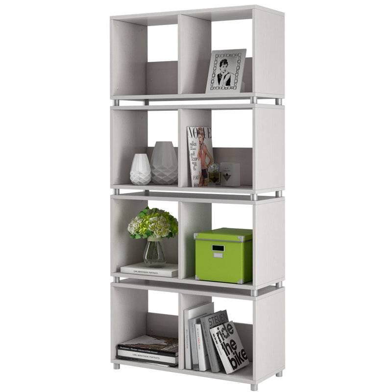Hulsey 168cm H x 76cm W Etagere Bookcase, White