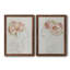 Fashion Floral Silhouette I - Ensemble de 2 peintures sur toile encadrées-710488112-710488122