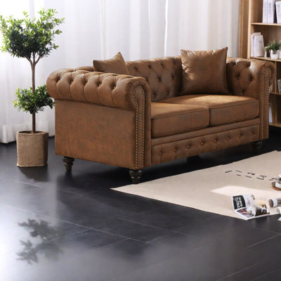 Premium Tech Fabric Sofas, Modern Chesterfield Design, Living Room Elegance