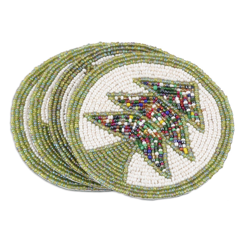 Cotton Round 4 Piece Coaster Set