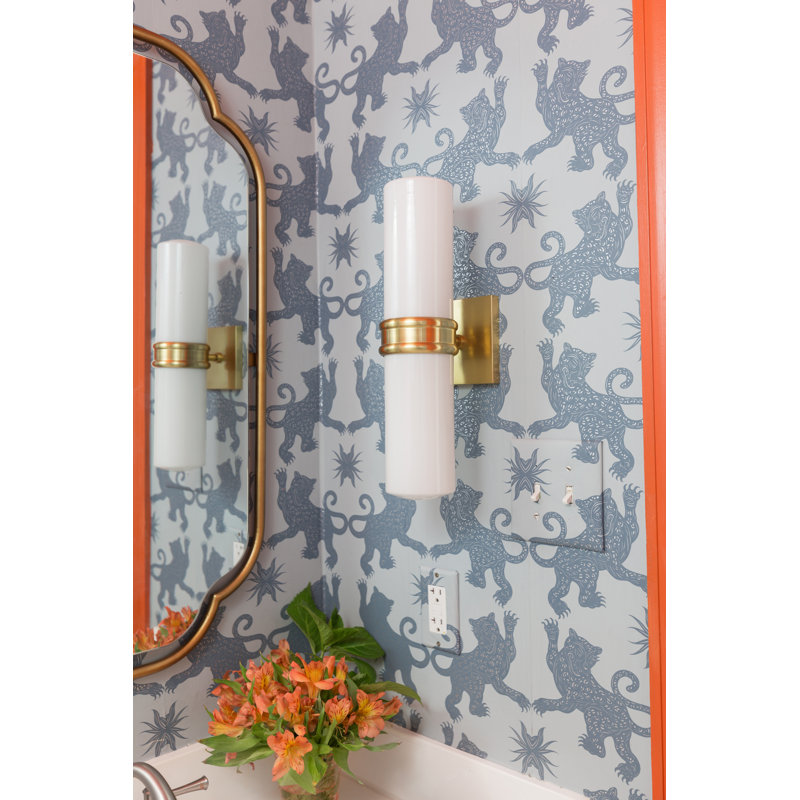 Applique murale pour salle de bain 2 lumières Matilda, Laiton vieilli