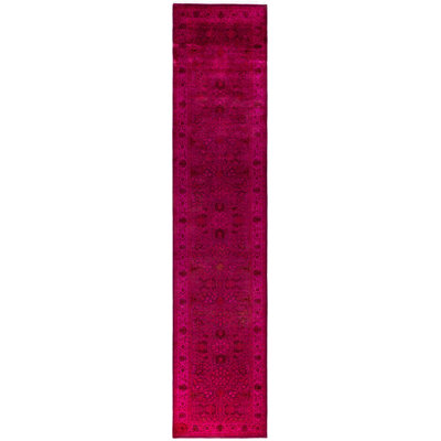Huckstep One-of-a-Kind 3' 1" X 14' 10" Runner Wool Area Rug Purple