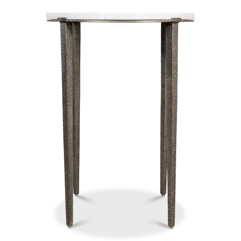 Table de bout à plateau en marbre Sigler