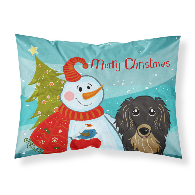 Microfiber, Longhair Black and Tan Dachshund