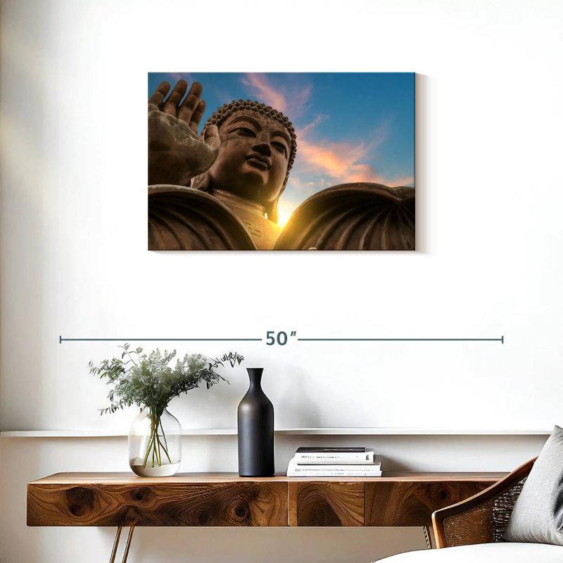 Bouddha du monastère Adella Po Lin, H 20 po x l 30 po