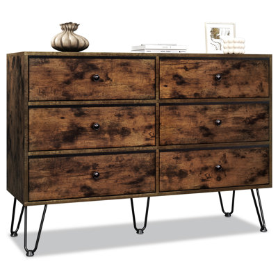 Commode décorative 6 tiroirs Janecia