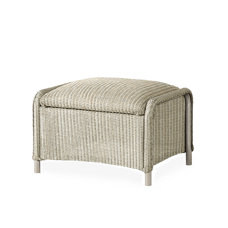 Reflections Outdoor Ottoman, Antique White