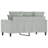 vidaXL 2-seater Sofa Light Grey Velvet (100% polyester), Metal, Textilene-521748078-521748079