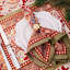 Napperon Woodbridge - vert / rouge / blanc 15 po x 18 po
