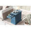 Table de bout antique marine avec ports USB, tiroir et porte-gobelets | Idée de cadeau-148088952