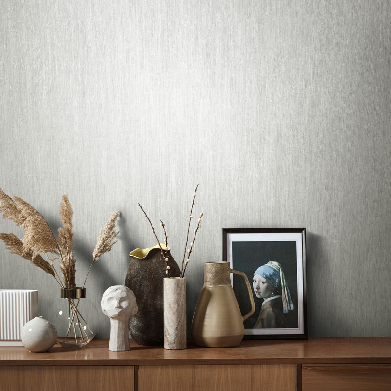 Rouleau de papier peint texturé Air Collection, Gris