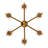 6 - Light Dimmable Chandelier