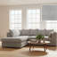 Jumbo Cord Upholstered Corner Sofa Small Back Cushion with Foot Stool -115617614-124794855