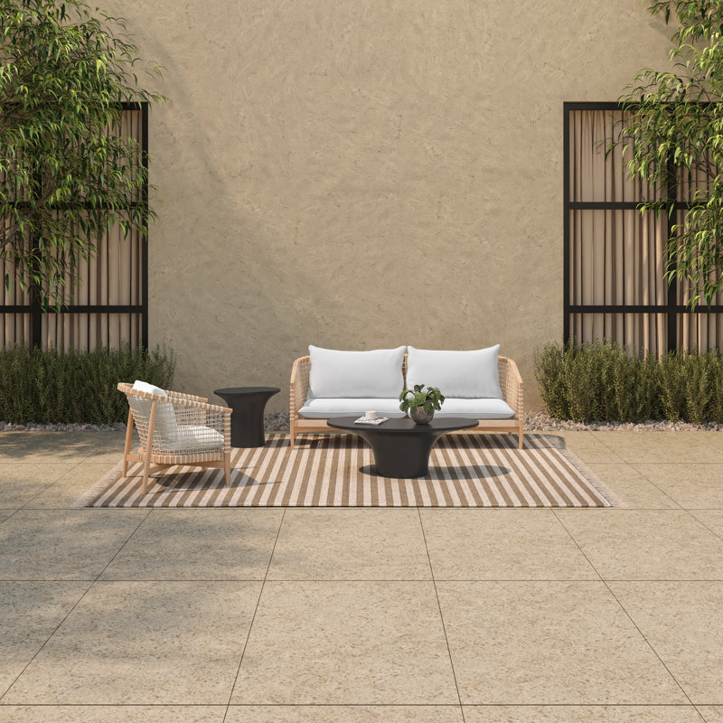 Outdoor Teak Lounge Chair, White, Natural