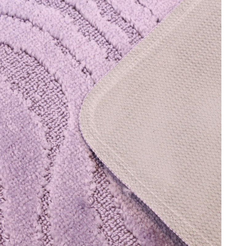 Polypropylene Plastic Bath Mat, Lilac