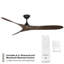 70" 3 - Blade Indoor/Outdoor Smart Propeller Ceiling Fan with Remote Control, Works With Google Assistant, Amazon Alexa, iOS And Android APP-83112955