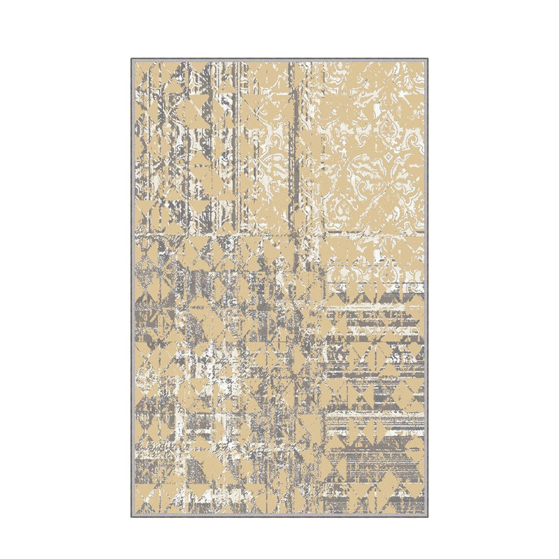 Non-Slip Hall Carpet, 3.3 x 9.8 ft, 100% Polyester, 0.4 in Pile Height, Antibacterial & Machine Washable | 3D Digital Print, Durable Woven Design, Perfect for Home & Office, Easy Care & Maintenance