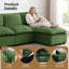 Canapé modulaire en L de 103 po à 4 places avec canapé capitonné en forme de L et canapé-lit 103 po Chenille-1116109344