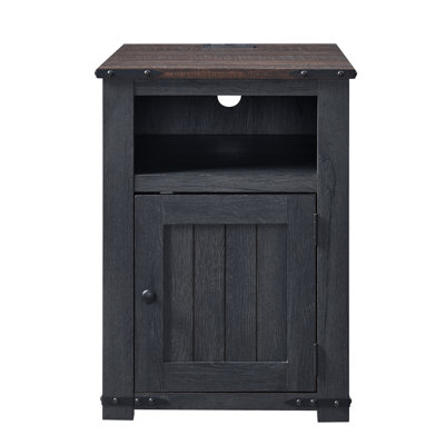 Xailey End Table and Built-In Outlets