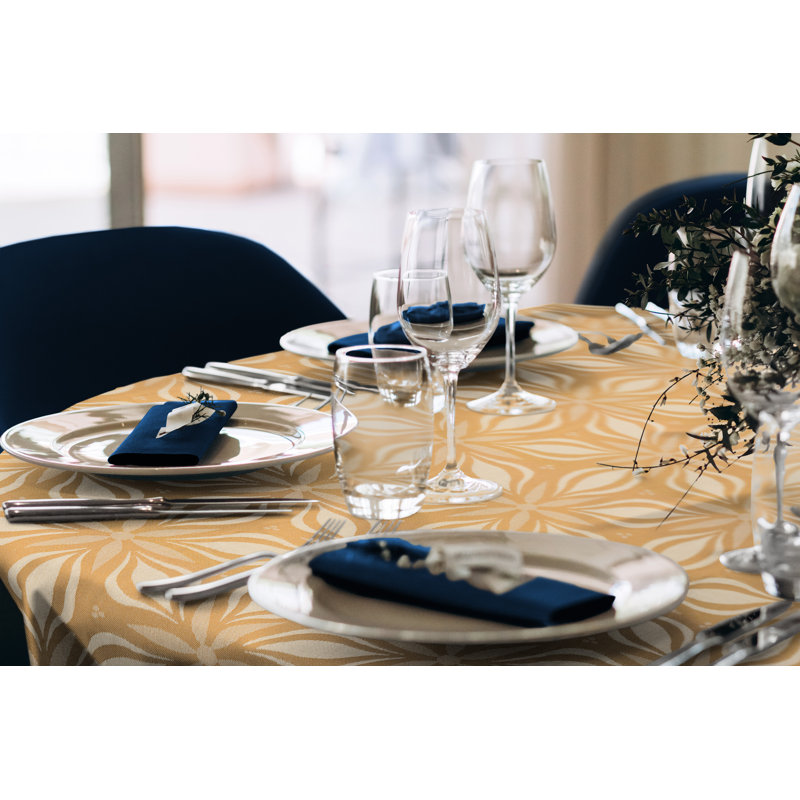 Comfrey Tablecloth, Curry, 145cm W x 220cm L