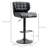 Swivel Upholstered Adjustable Height Counter Stool with Metal Frame-407801590