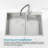 Handcrafted Overmount Double Bowl Kitchen Sink