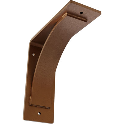 3"W x 8"D x 8"H Morris Steel Bracket, Hammered Copper