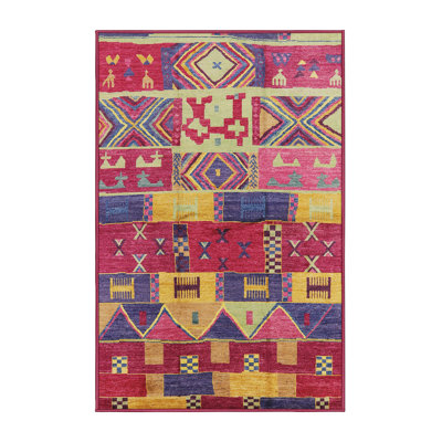 Tapis rose / beige Cartley