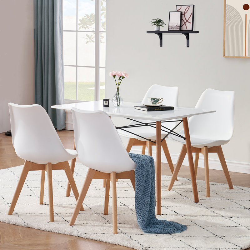 Ensemble repas pour 4 personnes Ilaha, Blanc