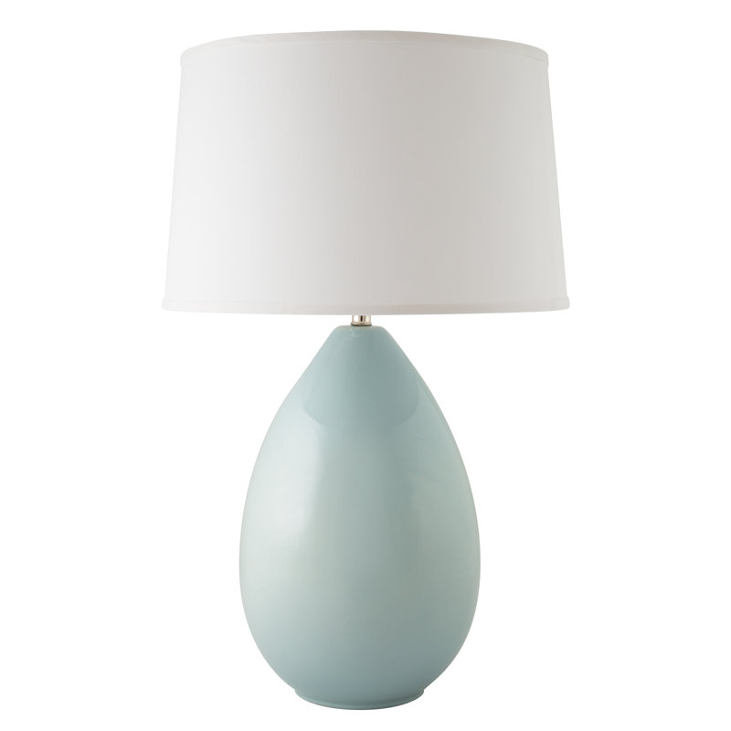 Ercole Ceramic Table Lamp, Gloss Mist