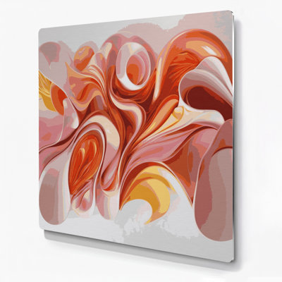 Lyrical Abstraction 72 Gray Metal Wall Art