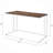 Walnut & White Writing Desk with Built-in USB Port – Modern Office & Study Desk-1596384069