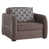 Dark Brown Microfiber/Microsuede