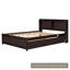 Lit plateforme double en bois massif-513216269