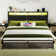Aydin LED Bed Frame with Drawers and Charging Station