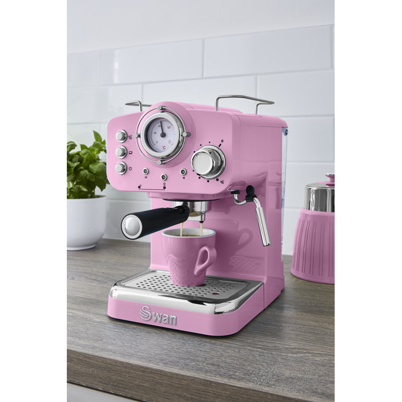 Nordic Coffee & Espresso Combo Machine, Pink