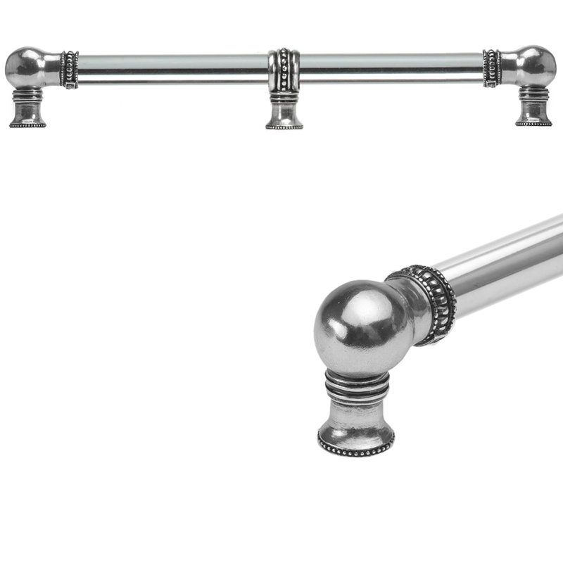 Classique avec une longue poignée centrale lisse 5/8 avec entretoise centrale en calice, 18"