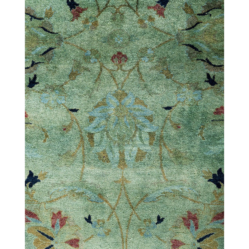 Overyed One-of-a-Kind Rectangle 6'2" X 8'10" Hand Knotted Area Rug
