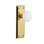 New York Plate with White Porcelain Door Knob
