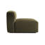 Canapé modulaire moderne en L avec table basse ronde, velours performance, assise profonde, 101 po Modern-2142879325